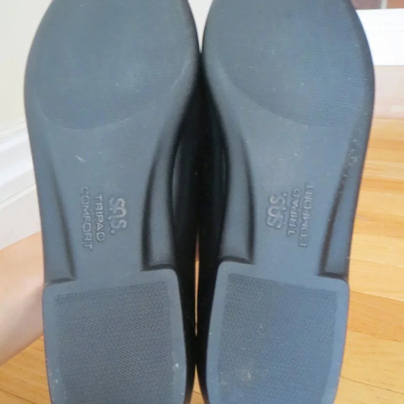 Women's Black SAS Penny Loafers Wedges Slip On Shoes Size 10 M EUC - Picture 10 of 10